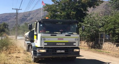 Alto Maipo apoya labores de control de incendio en sector de El Melocotón