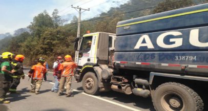 Alto Maipo apoya trabajos de extinción de incendio en San José de Maipo