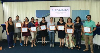 Alto Maipo certificó 32 alumnos de los cursos Fortalecimiento Empresarial y Nivelación de Estudios 2017