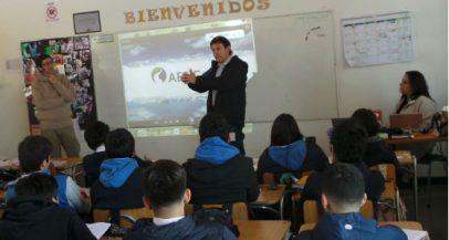 Alto Maipo visita colegio de Lampa para explicar el proyecto