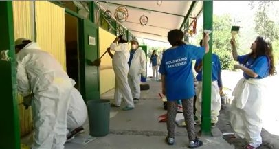 Programa de voluntariado de AES Gener realizó trabajos de pintura en la escuela El Melocotón