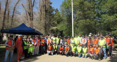 Voluntarios de Alto Maipo, AES Gener y de la comunidad recogieron 830 kilos de basura en Los Maitenes