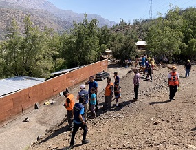 Alto Maipo colaboró con evacuados del poblado El Alfalfal